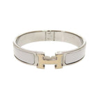Hermes Click H Clack PM Metal Gray Bracelet Bangle 0029 — view 2