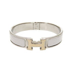 Hermes Click H Clack PM Metal Gray Bracelet Bangle 0029