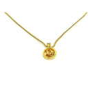 Christian Dior Necklace With Circle Logo Gold Metal — view 2