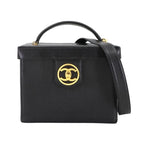 Chanel Caviar Leather Vanity 2-Way Hand Shoulder Bag Black Vintage