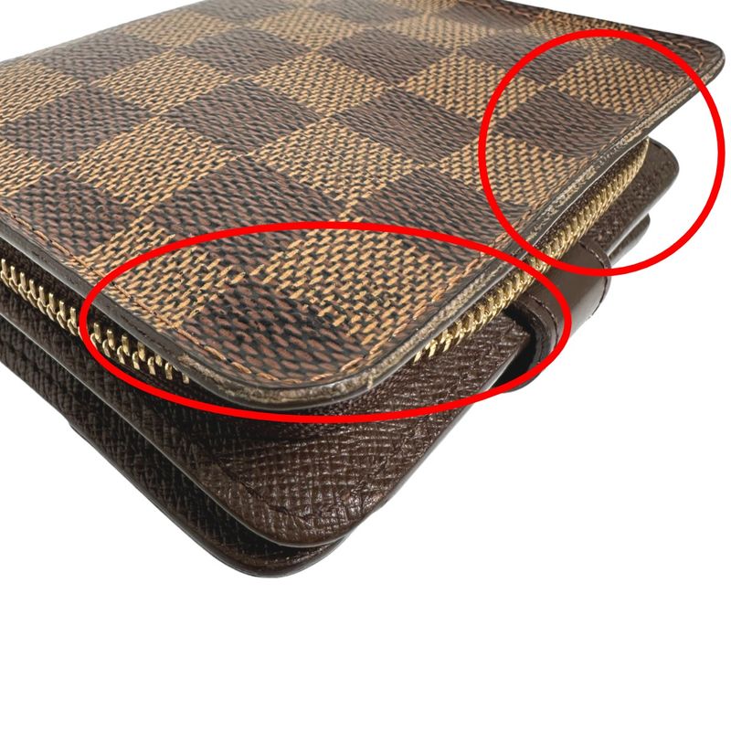 Louis Vuitton Damier Wallet With Zipped Pocket For Cards Compact — view 7