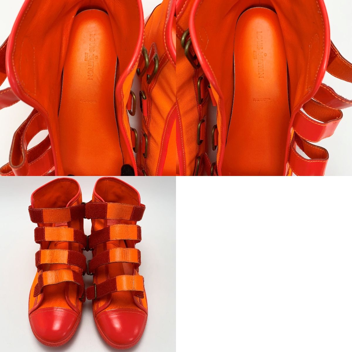 Louis Vuitton High-Cut Sneakers Orange 9 — view 8