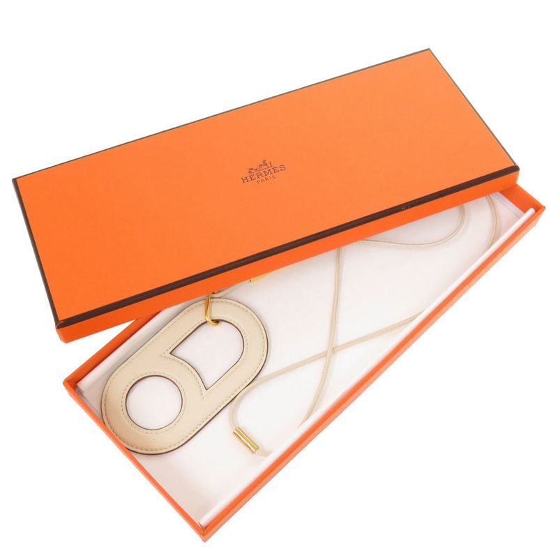 Hermes Variation Vorsluft Nata Gold Hardware Necklace 1834 — view 3