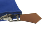 Hermes Flat Pouch MM Canvas Blue 0275 — view 7