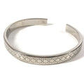 Dior Bracelet Cannage Logo Metal Silver
