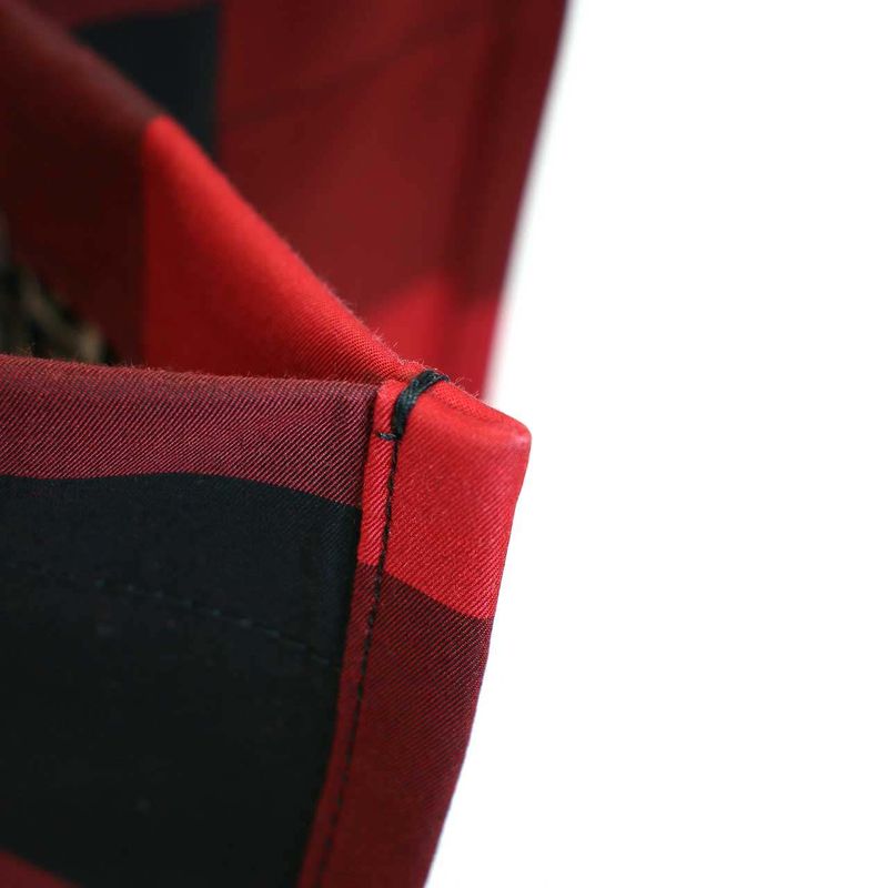 Christian Dior 19 AW Double L Canvas Check Tote Bag Red — view 8