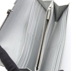 Fendi Bifold Wallet Is Gray Leather Is Zip — view 3