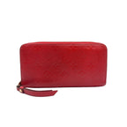 Louis Vuitton Portefeuille Clemence Monogram Empreinte Scarlet Leather