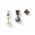 Louis Vuitton Earrings Set Of 3 Monogram Pearl Motif