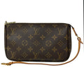 Louis Vuitton Pochette Makeup Cosmetics Pouch Monogram Brown