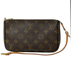 Louis Vuitton Pochette Makeup Cosmetics Pouch Monogram Brown