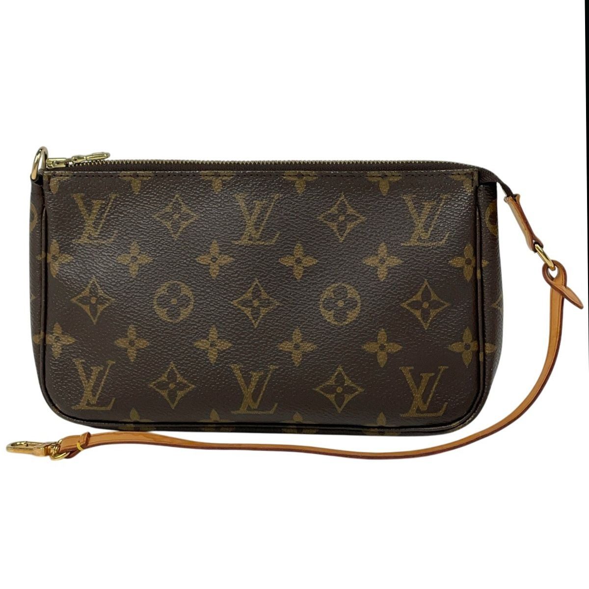 Louis Vuitton Pochette Makeup Cosmetics Pouch Monogram Brown