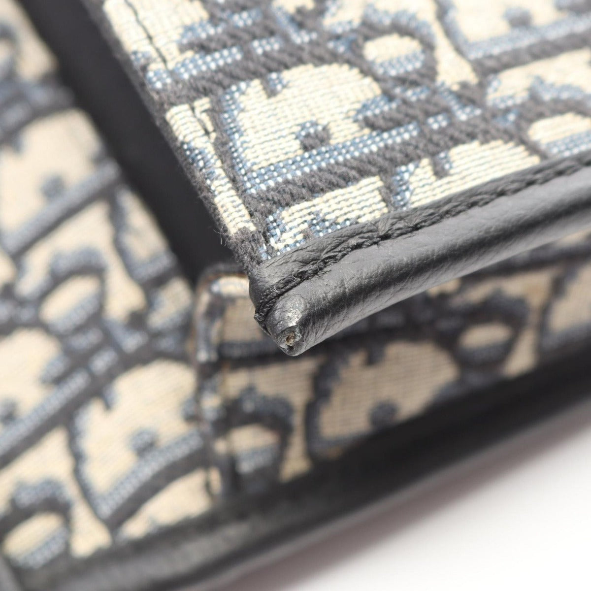 Dior Shoulder Bag Gallop Navy Canvas Leather Beige Navy. Black — view 6