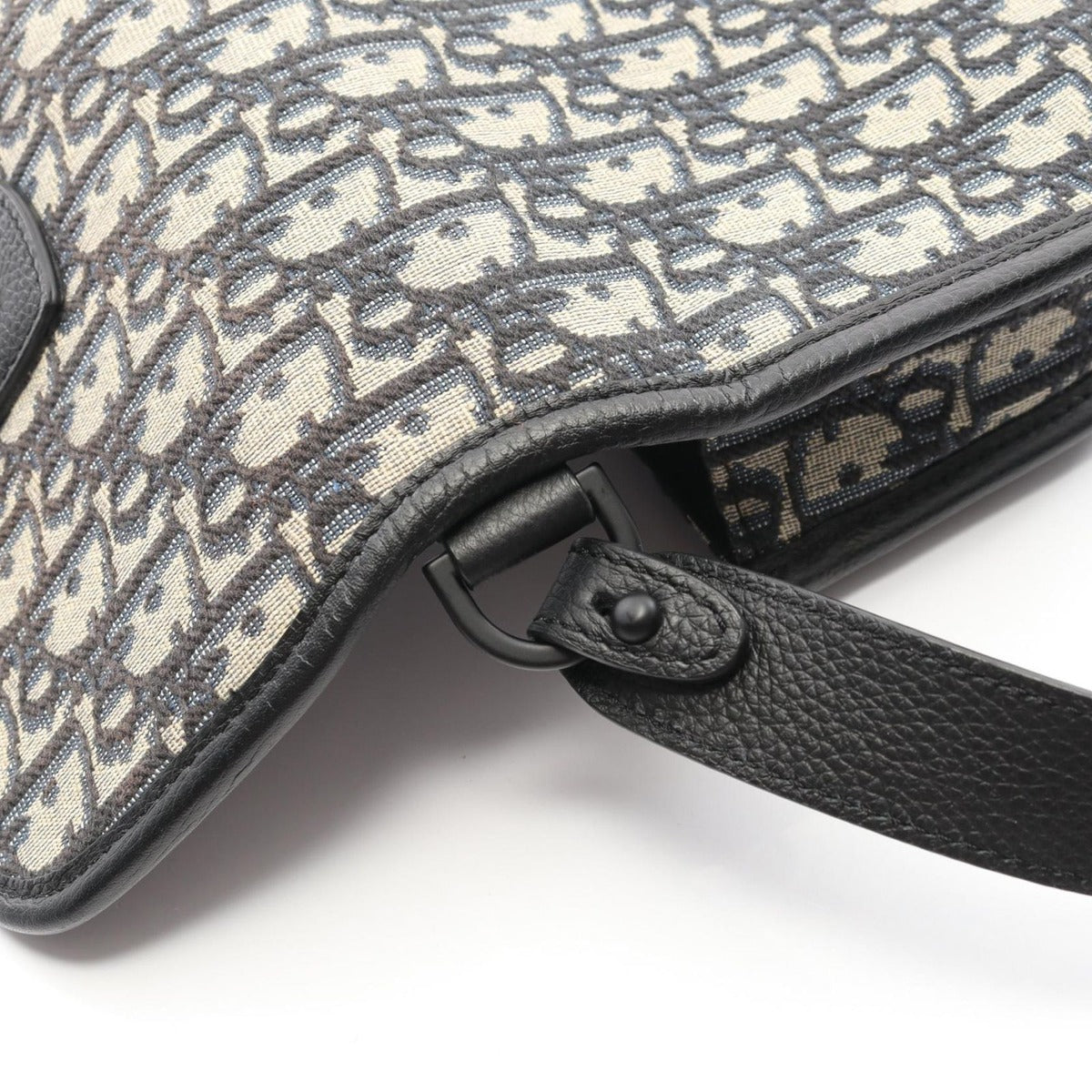 Dior Shoulder Bag Gallop Navy Canvas Leather Beige Navy. Black — view 7
