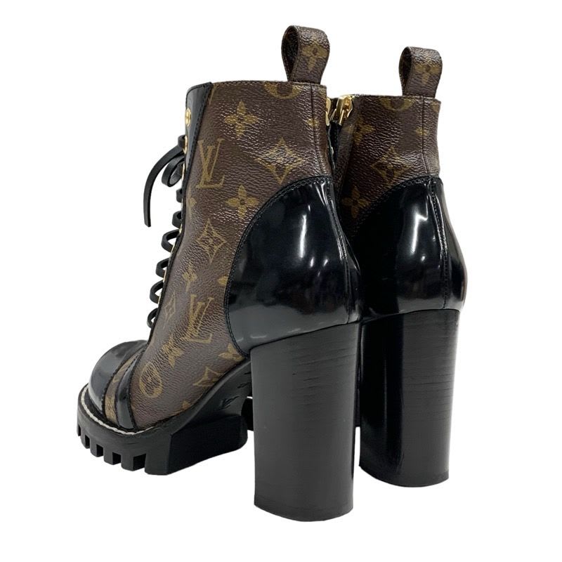 Louis Vuitton Star Trail Line Monogram Boots Short Shoes Leather Brown — view 4
