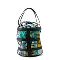Hermes Handbag Musardine Black Multicolor Silver Epsom Silk