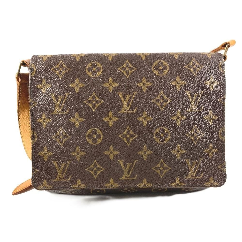 Louis Vuitton Shoulder Bag Musette Tango Monogram Canvas Brown