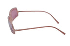 Chanel CC Logo Rhinestone Square Sunglasses Pink Acetate Eyewear — view 8