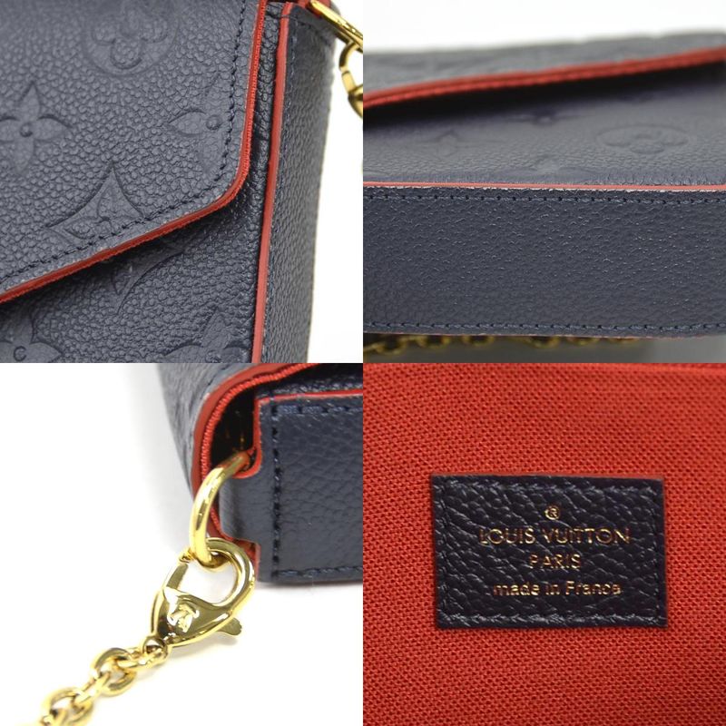 Louis Vuitton Chain Wallet Crossbody Bag Monogram Empreinte Pochette — view 9