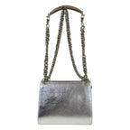 Fendi Canai Mini Shoulder Bag Leather Silver — view 3