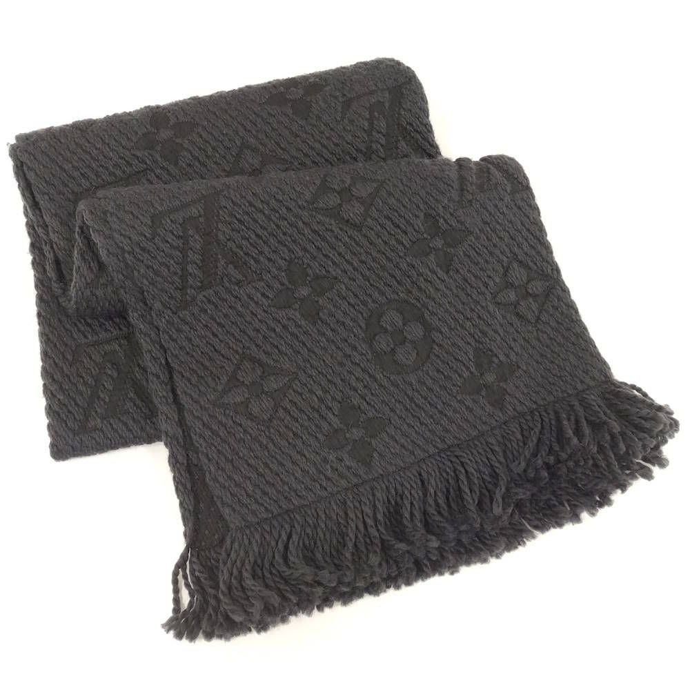 Louis Vuitton Echarpe Logo Mania Scarf Monogram Black