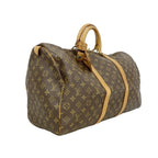 Louis Vuitton Boston Bag Monogram Keepall 50 Brown — view 2