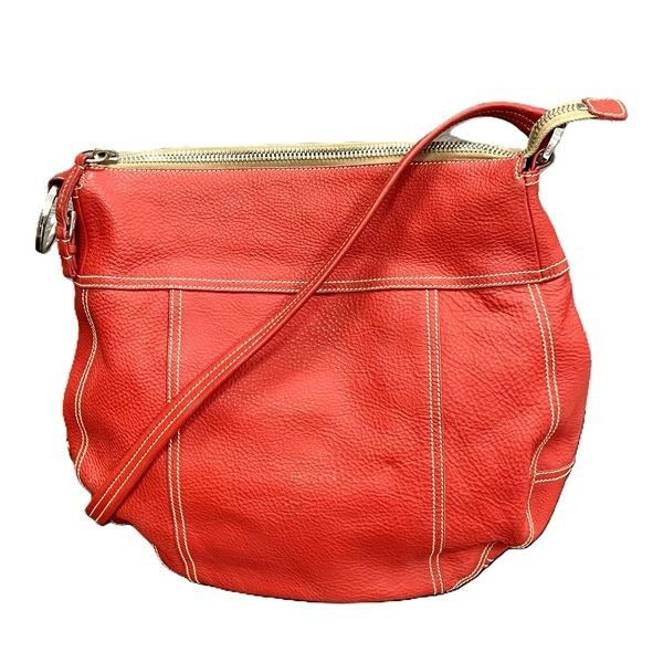 Prada Magenta Red Leather Shoulder Bag