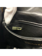 Chanel Bag Backpack Rucksack Black Gold Quilted Turn Lock