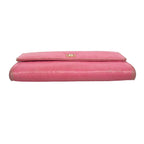 Chanel Wallet Camellia Lambskin Pink Champagne Gold — view 2