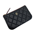 Chanel Quilted Classic Mini Pouch Black Caviar Leather
