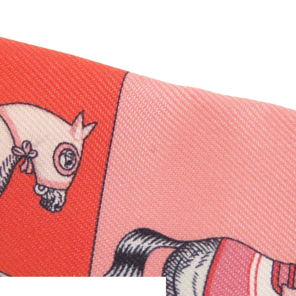 Hermes Twilly Pink Multicolor Silk Couvertures Nouvelles New Scarf — view 5