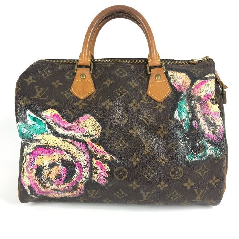 Louis Vuitton Handbag Speedy 30 Monogram Canvas Brown