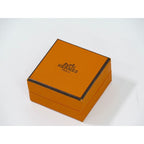 Hermes H Cube Earrings GP Gold Plated Ivory Accessories Jewelry — view 8