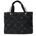Chanel Travel Line Tote MM Black Vintage