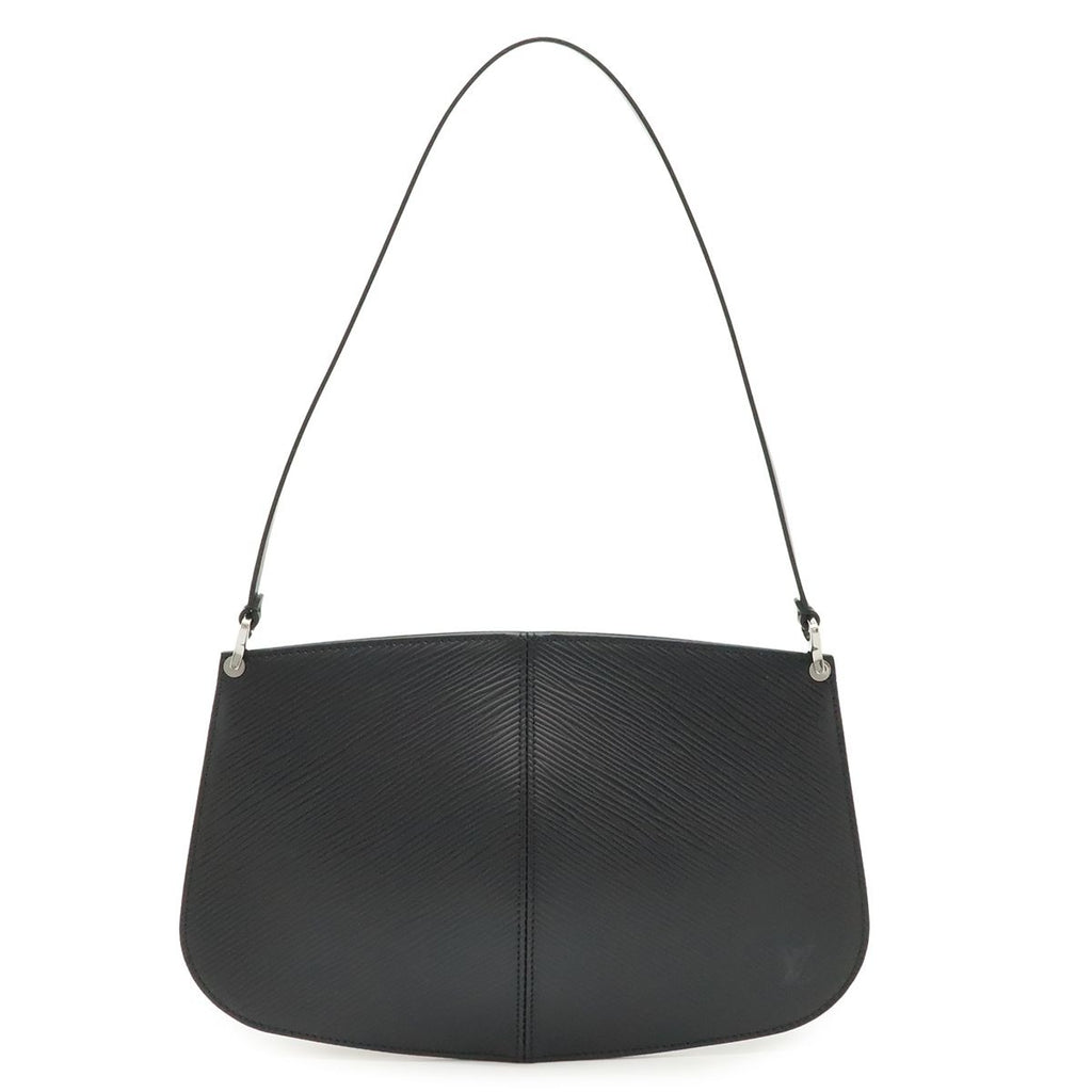 Louis Vuitton Epi Pochette Demi Lune Shoulder Bag Pouch Leather Noir Black