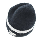 Chanel Knit Cap Beanie Black White — view 6