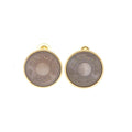 Hermes Series Gold Plated Shell Earrings