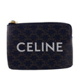 Celine Coin Pass Card Case Brown Black