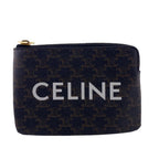 Celine Coin Pass Card Case Brown Black