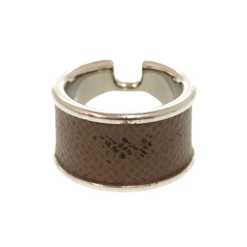 Hermes Olympe GM Vaux Epson Etoupe Silver Hardware Ring Size S Accessories 0373 — view 3