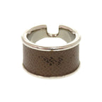 Hermes Olympe GM Vaux Epson Etoupe Silver Hardware Ring Size S Accessories 0373 — view 3