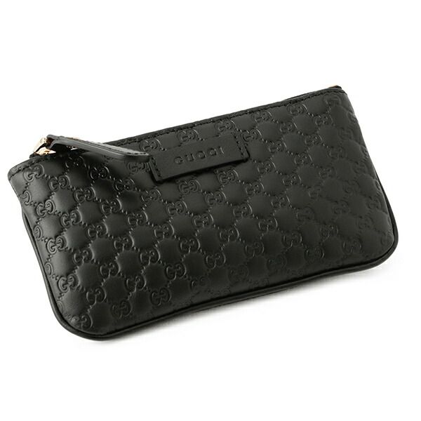 Gucci Coin Case Micro Guccissima Black — view 3