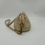 Bottega Veneta Intrecciato Chain Shoulder Bag Beige Leather — view 3