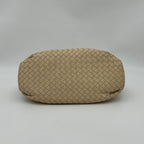Bottega Veneta Intrecciato Chain Shoulder Bag Beige Leather — view 5