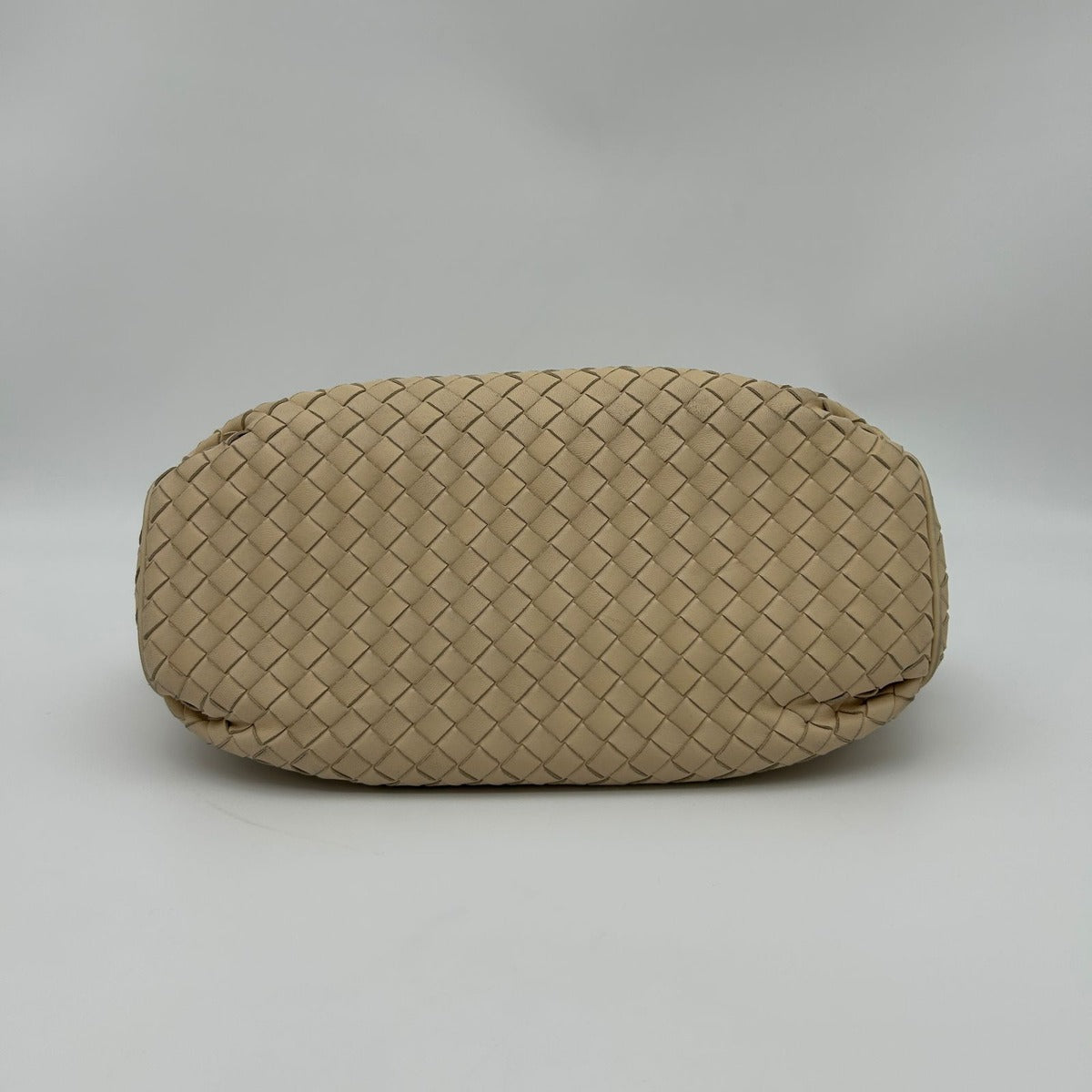 Bottega Veneta Intrecciato Chain Shoulder Bag Beige Leather — view 5