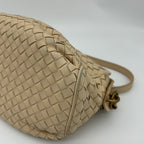 Bottega Veneta Intrecciato Chain Shoulder Bag Beige Leather — view 6