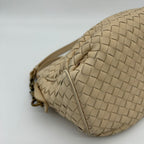 Bottega Veneta Intrecciato Chain Shoulder Bag Beige Leather — view 7