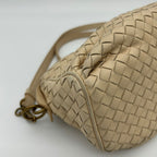 Bottega Veneta Intrecciato Chain Shoulder Bag Beige Leather — view 9