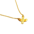 Tiffany & Co Necklace Cross Stitch 18k Yellow Gold — view 2
