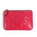 Louis Vuitton Coin Case Pochette Cles NM Monogram Vernis Canvas Pink